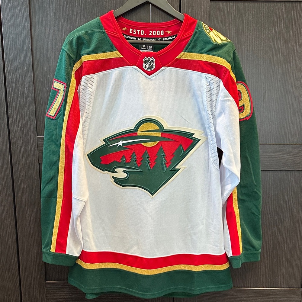 Kirill Kaprizov Minnesota Wild Fanatics Away Premium Jersey - White - 46/Small